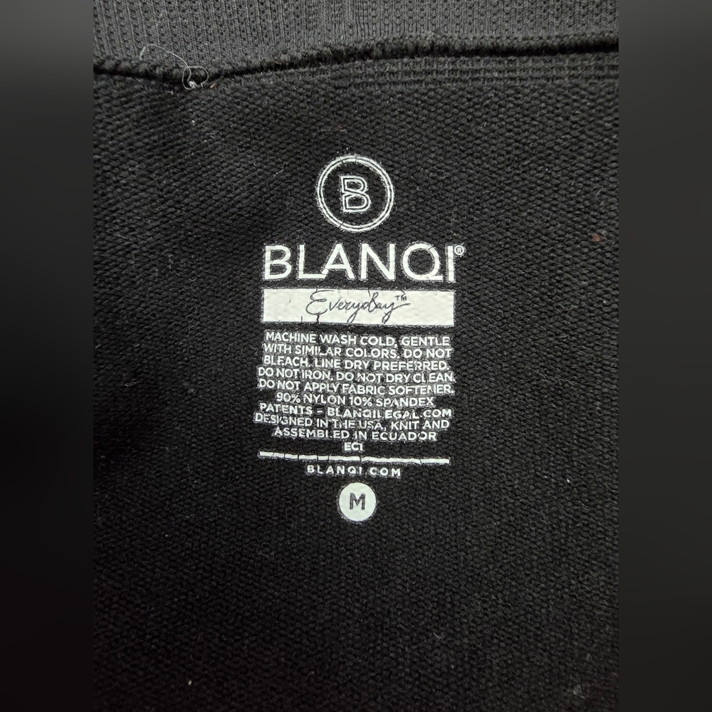Blanqi Everyday Maternity Belly Support Leggings Black Travel Comfy sz M - Picture 8 of 8